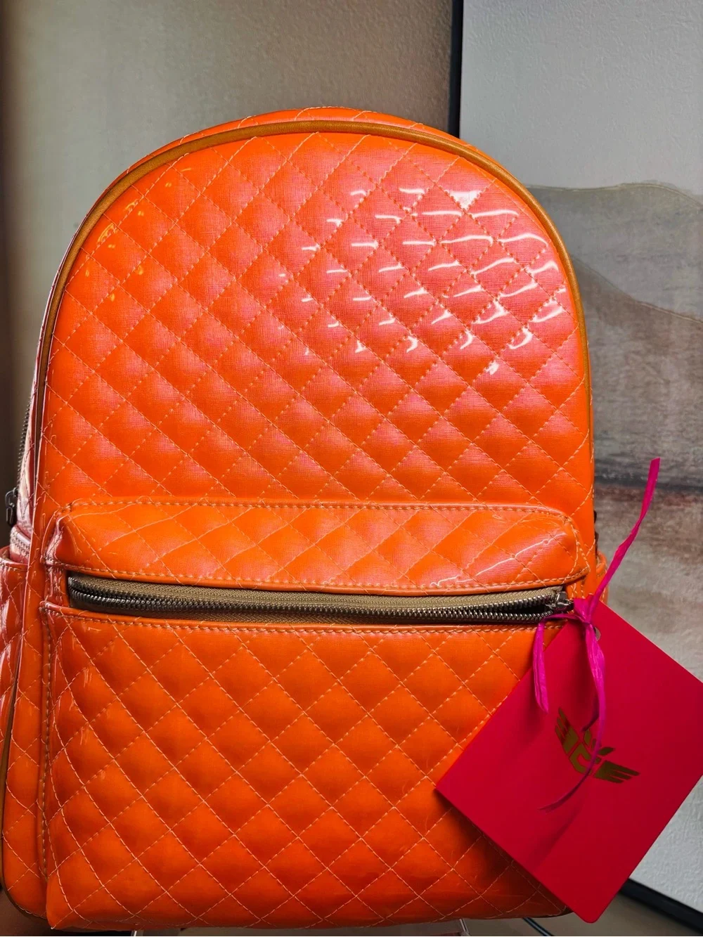 NWT RARE Consuela Tangerine Dream Candy Crush Quilted Backpack - Brand New!